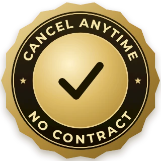 Cancel anytime, no contract