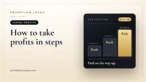 How to take profits on stocks in steps: first target, second target and a runner